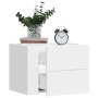 Mesita de noche de pared blanco 45x30x35 cm de , Mesitas de noche - Ref: Foro24-848325, Precio: 43,15 €, Descuento: %