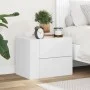 Mesita de noche de pared blanco 45x30x35 cm by , Nightstands - Ref: Foro24-848325, Price: 42,63 €, Discount: %