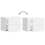 Mesita de noche de pared blanco 45x30x35 cm by , Nightstands - Ref: Foro24-848325, Price: 42,63 €, Discount: %