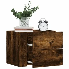 Mesita de noche de pared color roble ahumado 45x30x35 cm by , Nightstands - Ref: Foro24-848333, Price: 45,21 €, Discount: %