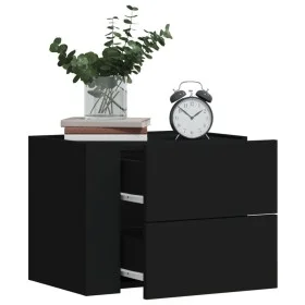 Mesita de noche de pared negra 45x30x35 cm von , Nachttische - Ref: Foro24-848327, Preis: 47,20 €, Rabatt: %