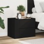 Mesita de noche de pared negra 45x30x35 cm de , Mesitas de noche - Ref: Foro24-848327, Precio: 44,26 €, Descuento: %