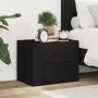 Mesita de noche de pared negra 45x30x35 cm de , Mesitas de noche - Ref: Foro24-848327, Precio: 42,47 €, Descuento: %