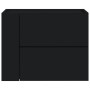 Mesita de noche de pared negra 45x30x35 cm de , Mesitas de noche - Ref: Foro24-848327, Precio: 44,26 €, Descuento: %