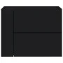 Mesita de noche de pared negra 45x30x35 cm de , Mesitas de noche - Ref: Foro24-848327, Precio: 42,47 €, Descuento: %