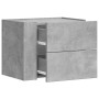 Mesitas de noche de pared 2 unidades gris hormigón 45x30x35 cm by , Nightstands - Ref: Foro24-848331, Price: 41,87 €, Discoun...