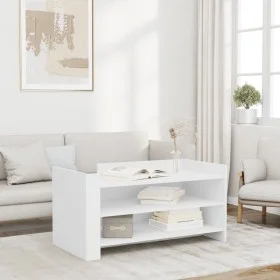 Mesa de centro de madera de ingeniería blanca 100x50x50 cm von , Couchtisch - Ref: Foro24-848346, Preis: 71,86 €, Rabatt: %