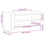 Mesa de centro de madera de ingeniería blanca 100x50x50 cm von , Couchtisch - Ref: Foro24-848346, Preis: 72,71 €, Rabatt: %
