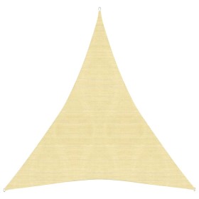 Toldo de vela HDPE beige 160 g/m² 3x4x4 m