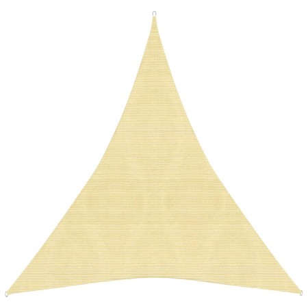Beige HDPE sail shade 160 g/m² 3x4x4 m by vidaXL, Umbrellas - Ref: Foro24-311145, Price: 22,83 €, Discount: %