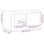 Mesa de centro madera de ingeniería gris Sonoma 100x50x50 cm by , Coffee table - Ref: Foro24-848365, Price: 80,97 €, Discount: %