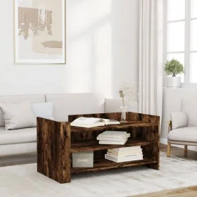 Mesa de centro madera de ingeniería roble ahumado 100x50x50 cm by , Coffee table - Ref: Foro24-848350, Price: 72,98 €, Discou...