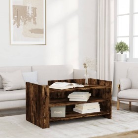 Mesa de centro madera de ingeniería roble ahumado 100x50x50 cm by , Coffee table - Ref: Foro24-848350, Price: 70,85 €, Discou...