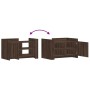 Mitteltisch aus braunem Eichenfurnierholz 80x50x50 cm von , Couchtisch - Ref: Foro24-848359, Preis: 66,83 €, Rabatt: %