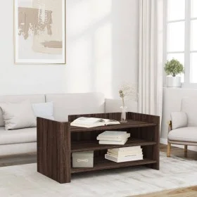 Mesa de centro madera de ingeniería marrón roble 100x50x50 cm by , Coffee table - Ref: Foro24-848352, Price: 74,90 €, Discoun...