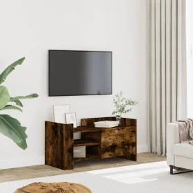 TV-Möbel aus geräucherter Eichen-Ingenieurholz 80x35x40 cm. von , TV-Möbel - Ref: Foro24-848371, Preis: 49,11 €, Rabatt: %