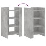 Aparador de madera de ingeniería gris hormigón 45x35x75 cm by , Sideboards - Ref: Foro24-848384, Price: 46,03 €, Discount: %
