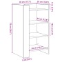 Ingenieurholz-Sideboard in Betongrau 45x35x75 cm von , Sideboards - Ref: Foro24-848384, Preis: 46,03 €, Rabatt: %