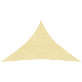 Toldo de vela beige HDPE 160 g/m² 2,5x2,5x3,5 m