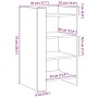 Aparador madera de ingeniería gris Sonoma 45x35x75 cm by , Sideboards - Ref: Foro24-848386, Price: 48,84 €, Discount: %