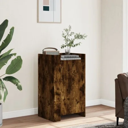 Aparador de madera de ingeniería roble ahumado 45x35x75 cm by , Sideboards - Ref: Foro24-848399, Price: 62,71 €, Discount: %