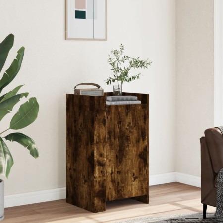 Aparador de madera de ingeniería roble ahumado 45x35x75 cm by , Sideboards - Ref: Foro24-848399, Price: 63,89 €, Discount: %