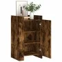 Aparador de madera de ingeniería roble ahumado 45x35x75 cm by , Sideboards - Ref: Foro24-848399, Price: 62,71 €, Discount: %