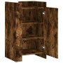 Aparador de madera de ingeniería roble ahumado 45x35x75 cm by , Sideboards - Ref: Foro24-848399, Price: 63,89 €, Discount: %