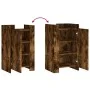 Aparador de madera de ingeniería roble ahumado 45x35x75 cm by , Sideboards - Ref: Foro24-848399, Price: 62,71 €, Discount: %