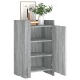 Aparador madera de ingeniería gris Sonoma 45x35x75 cm