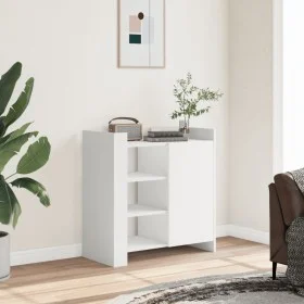 Aparador de madera de ingeniería blanco 73,5x35x75 cm by , Sideboards - Ref: Foro24-848402, Price: 68,16 €, Discount: %