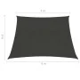 Sail awning anthracite gray HDPE 160 g/m² 3/4x2 m by vidaXL, Umbrellas - Ref: Foro24-311103, Price: 19,38 €, Discount: %
