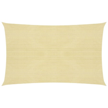 Beige HDPE sail awning 160 g/m² 2x4.5 m by vidaXL, Umbrellas - Ref: Foro24-311120, Price: 25,10 €, Discount: %