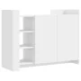 Aparador de madera de ingeniería blanco 100x35x75 cm de , Aparadores - Ref: Foro24-848409, Precio: 127,66 €, Descuento: %