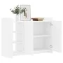 Aparador de madera de ingeniería blanco 100x35x75 cm de , Aparadores - Ref: Foro24-848409, Precio: 127,66 €, Descuento: %