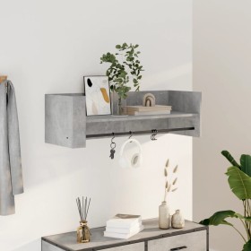 Estante de pared madera ingeniería gris hormigón 100x35x30,5 cm de , Estantes y estanterías - Ref: Foro24-848461, Precio: 36,...