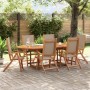 Sillas de jardín plegables 6 uds madera maciza acacia textileno by , Garden chairs - Ref: Foro24-3279245, Price: 513,05 €, Di...