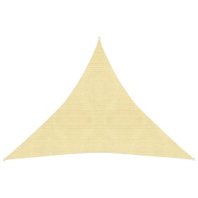 Toldo de vela HDPE beige 160 g/m² 4,5x4,5x4,5 m