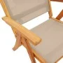 Sillas de jardín plegables 6 uds madera maciza acacia textileno von , Gartenstühle - Ref: Foro24-3279245, Preis: 503,20 €, Ra...