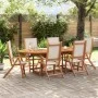 Sillas de jardín plegables 6 uds madera maciza acacia textileno de , Sillas de jardín - Ref: Foro24-3279239, Precio: 441,00 €...