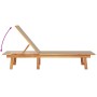 Tumbonas 2 unidades madera maciza de acacia y textileno taupe by , Loungers - Ref: Foro24-3279251, Price: 338,61 €, Discount: %