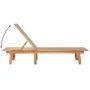 Tumbonas 2 unidades madera maciza de acacia y textileno taupe by , Loungers - Ref: Foro24-3279251, Price: 331,08 €, Discount: %