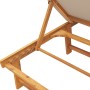Tumbonas 2 unidades madera maciza de acacia y textileno taupe by , Loungers - Ref: Foro24-3279251, Price: 338,61 €, Discount: %