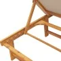 Tumbonas 2 unidades madera maciza de acacia y textileno taupe by , Loungers - Ref: Foro24-3279251, Price: 331,08 €, Discount: %
