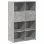 Aparador de madera de ingeniería gris 80x42,5x124 cm de , Aparadores - Ref: Foro24-3281388, Precio: 122,57 €, Descuento: %