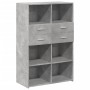 Graue Holzvitrine aus Ingenieurholz 80x42,5x124 cm von , Sideboards - Ref: Foro24-3281388, Preis: 124,05 €, Rabatt: %