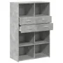 Aparador de madera de ingeniería gris 80x42,5x124 cm de , Aparadores - Ref: Foro24-3281388, Precio: 122,57 €, Descuento: %