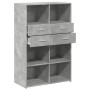 Graue Holzvitrine aus Ingenieurholz 80x42,5x124 cm von , Sideboards - Ref: Foro24-3281388, Preis: 124,05 €, Rabatt: %
