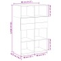 Graue Holzvitrine aus Ingenieurholz 80x42,5x124 cm von , Sideboards - Ref: Foro24-3281388, Preis: 124,05 €, Rabatt: %