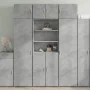Aparador alto madera de ingeniería gris hormigón 70x42,5x185 cm by , Sideboards - Ref: Foro24-3281374, Price: 162,62 €, Disco...